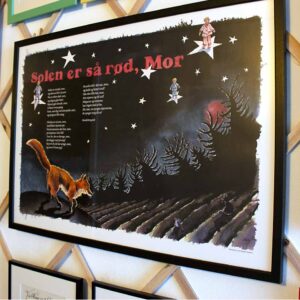 Solen er så rød, mor – sangplakat