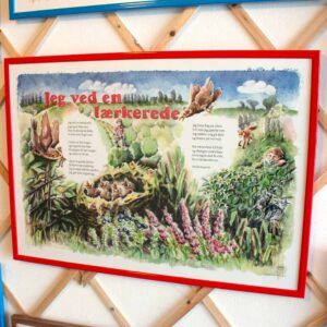 Jeg ved en lærkerede – sangplakat