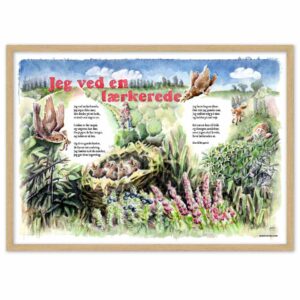 Jeg ved en lærkerede – sangplakat