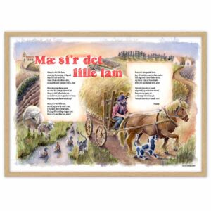 Mæ si'r det lille lam – sangplakat