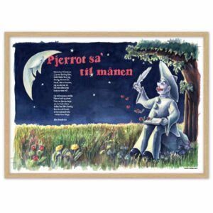 Pjerrot sa' til månen – Sangplakat