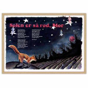 Solen er så rød, mor – sangplakat