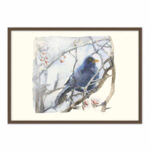 Solsort – kunsttryk