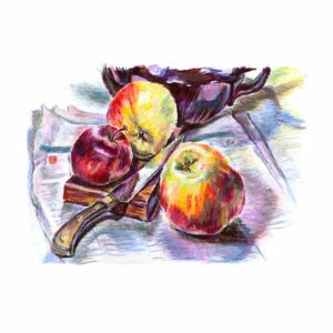 Te-selskabet med æbler